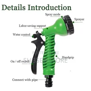 30m 100ft Expandable Magichose Flexible Water Pipe Garden Spray Gun