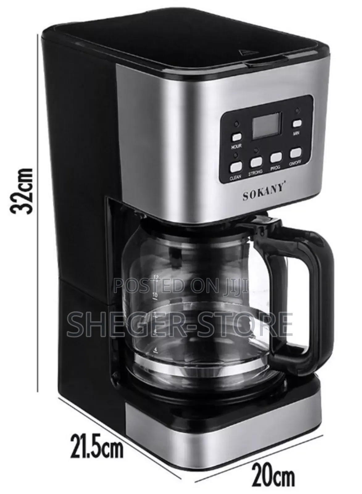 The Sokany High Class 12-Cup Electric Coffee Maker