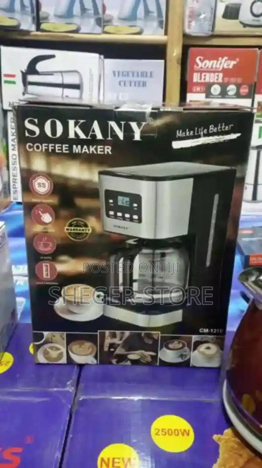 The Sokany High Class 12-Cup Electric Coffee Maker