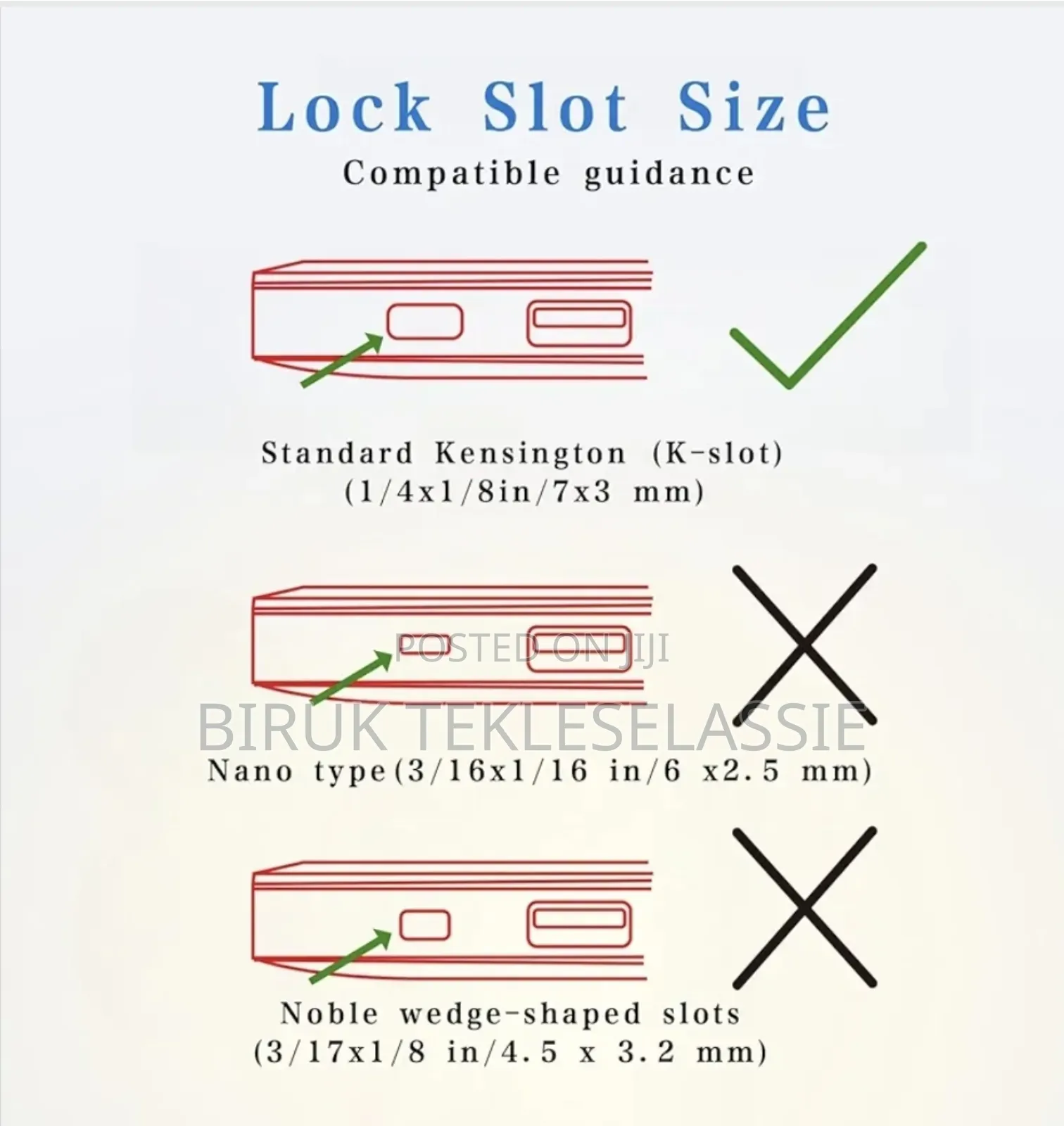 Laptop Lock Security Chain Anti-Theft Cable
