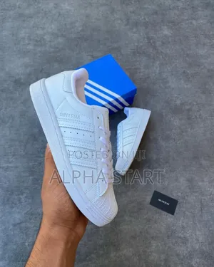 Adidas Old School Full White High Smooth Flat Shoes Master Quwality