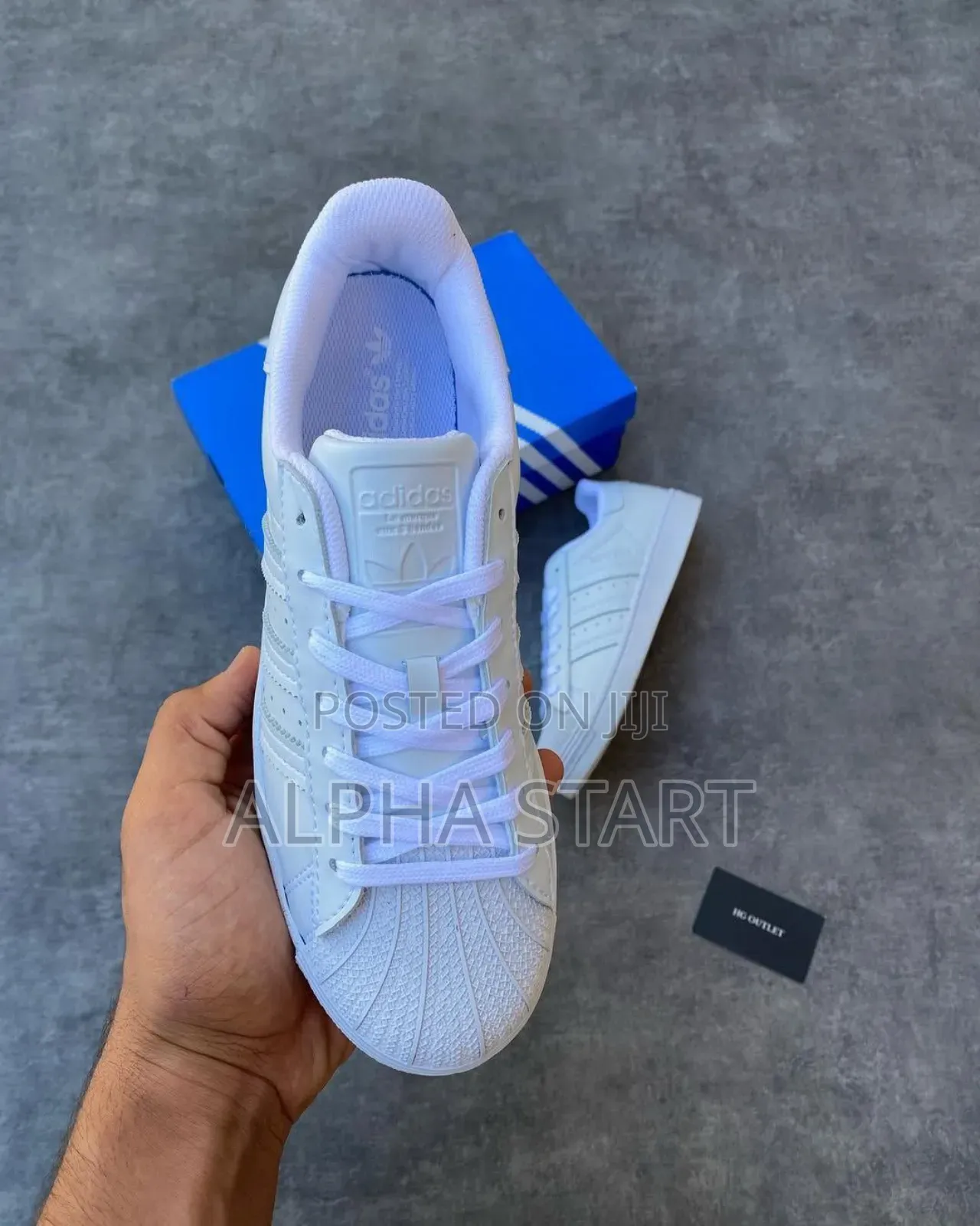 Adidas Old School Full White High Smooth Flat Shoes Master Quwality