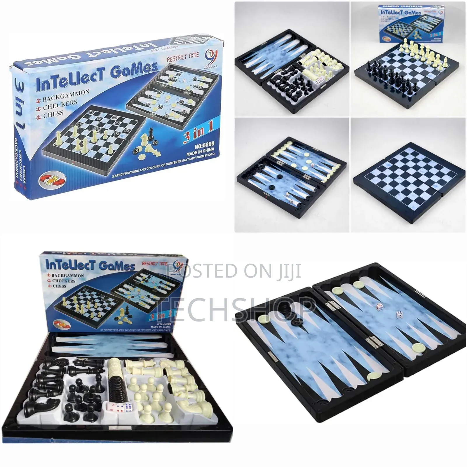 3 in 1 Magnetic Chess Board Game