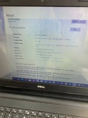 Laptop Dell Inspiron 15 8GB Intel Core I7 SSD 500GB