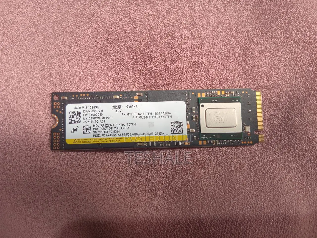 Micron 3400 Nvme SSD