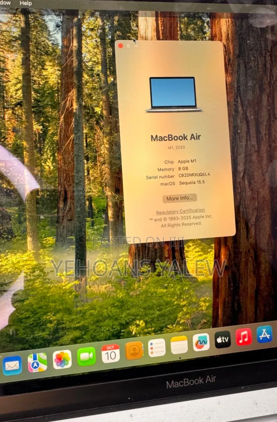 New Laptop Apple MacBook Air 2020 M1 16GB Apple M1 SSD 256GB