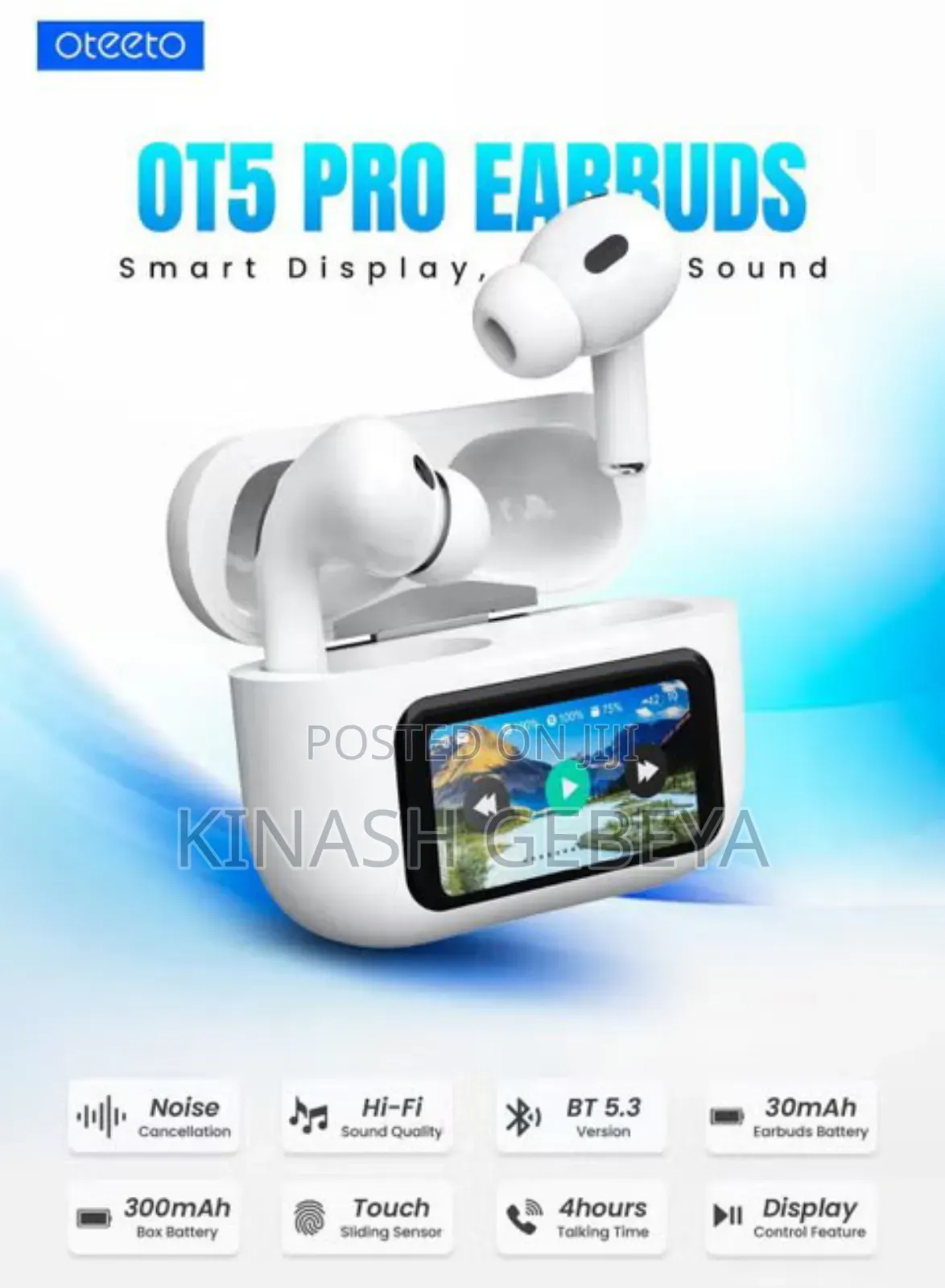 Oteeto Pro Premium Wireless High Quality Airpod