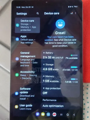 Samsung Galaxy Tab A7 Lite 32 GB Gray