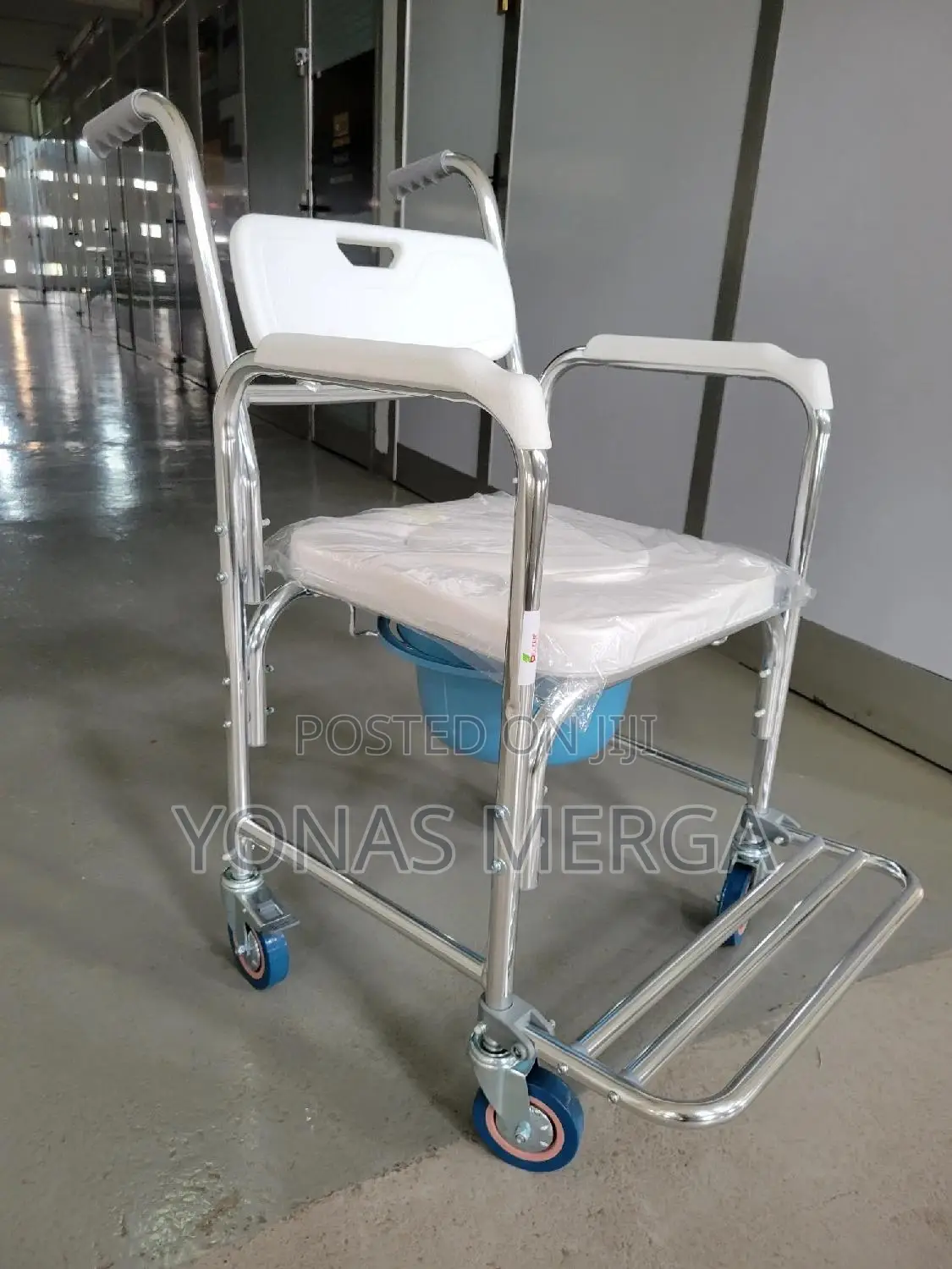 Toilet Chair Shower Potty Seat歂⋕Wheeled Potty Chair፤鹼support Bathroom