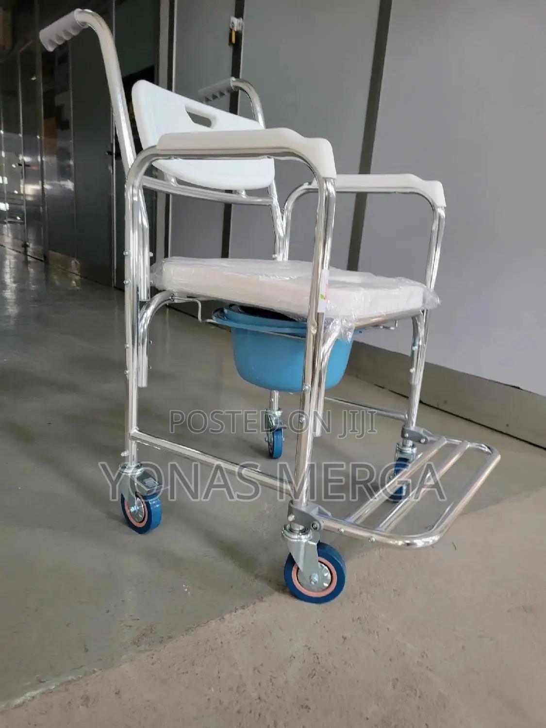 Commode Chair丈龍4 in 1 Toilet/Shower Chair區嗣wheelchair融፱removable Open