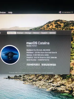 Laptop Apple MacBook 2012 8GB Intel Core I5 HDD 500GB