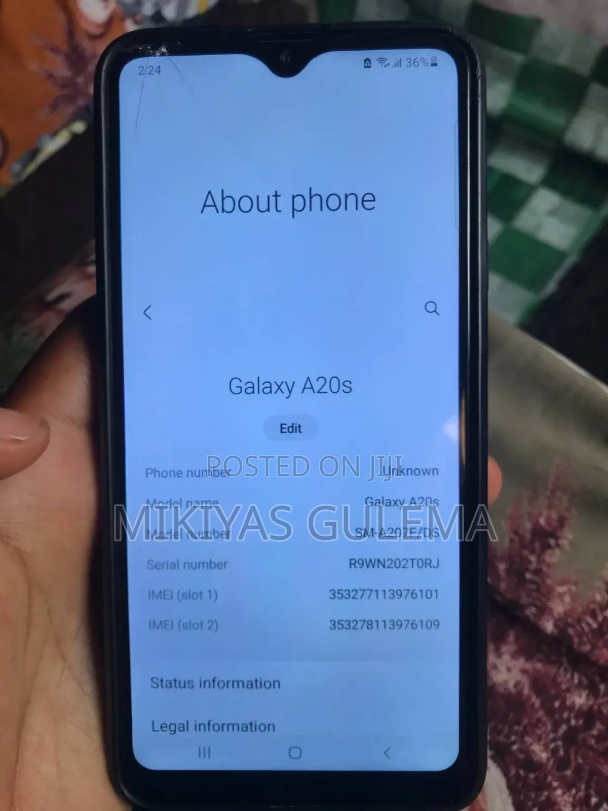 Samsung Galaxy A20s 32 GB Black