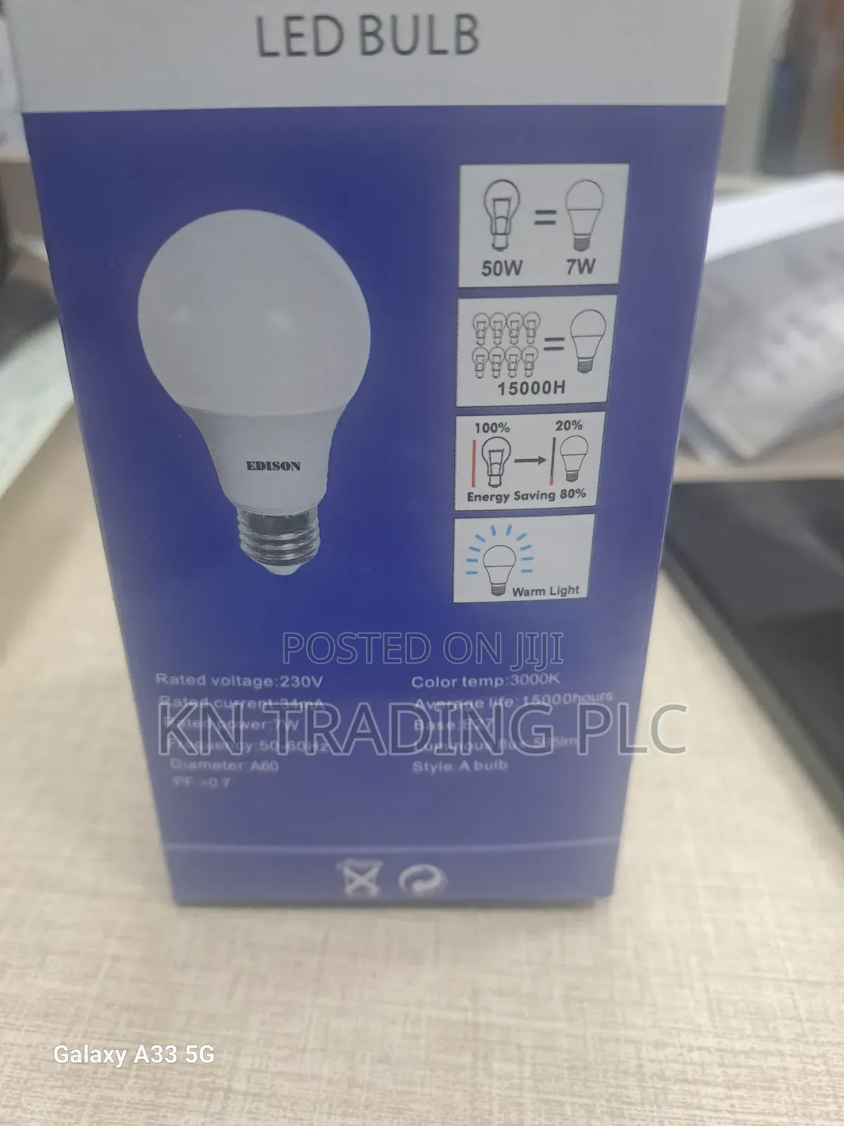 Led Bulb 7watt Warm Color