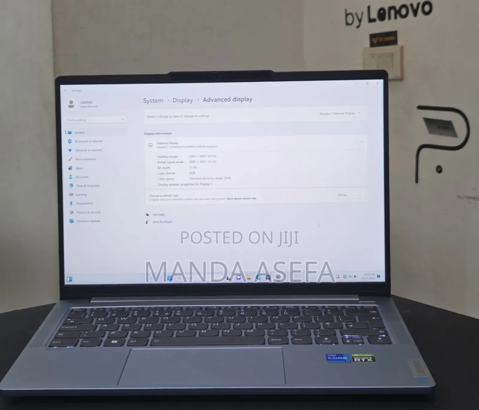 New Laptop Lenovo 16GB Intel Core I7 SSD 1T