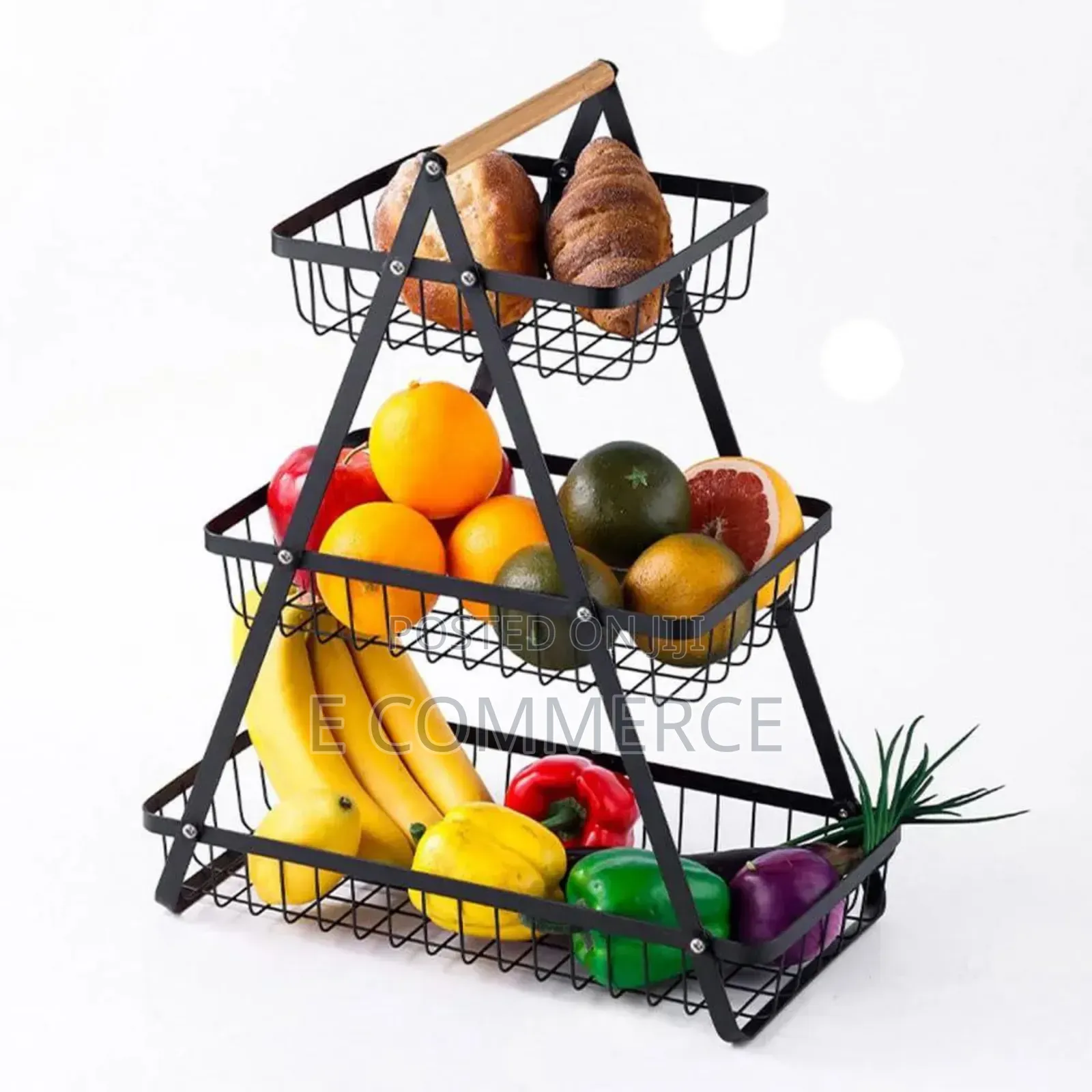 Stainless Steel 3-Layer Fruit Basket