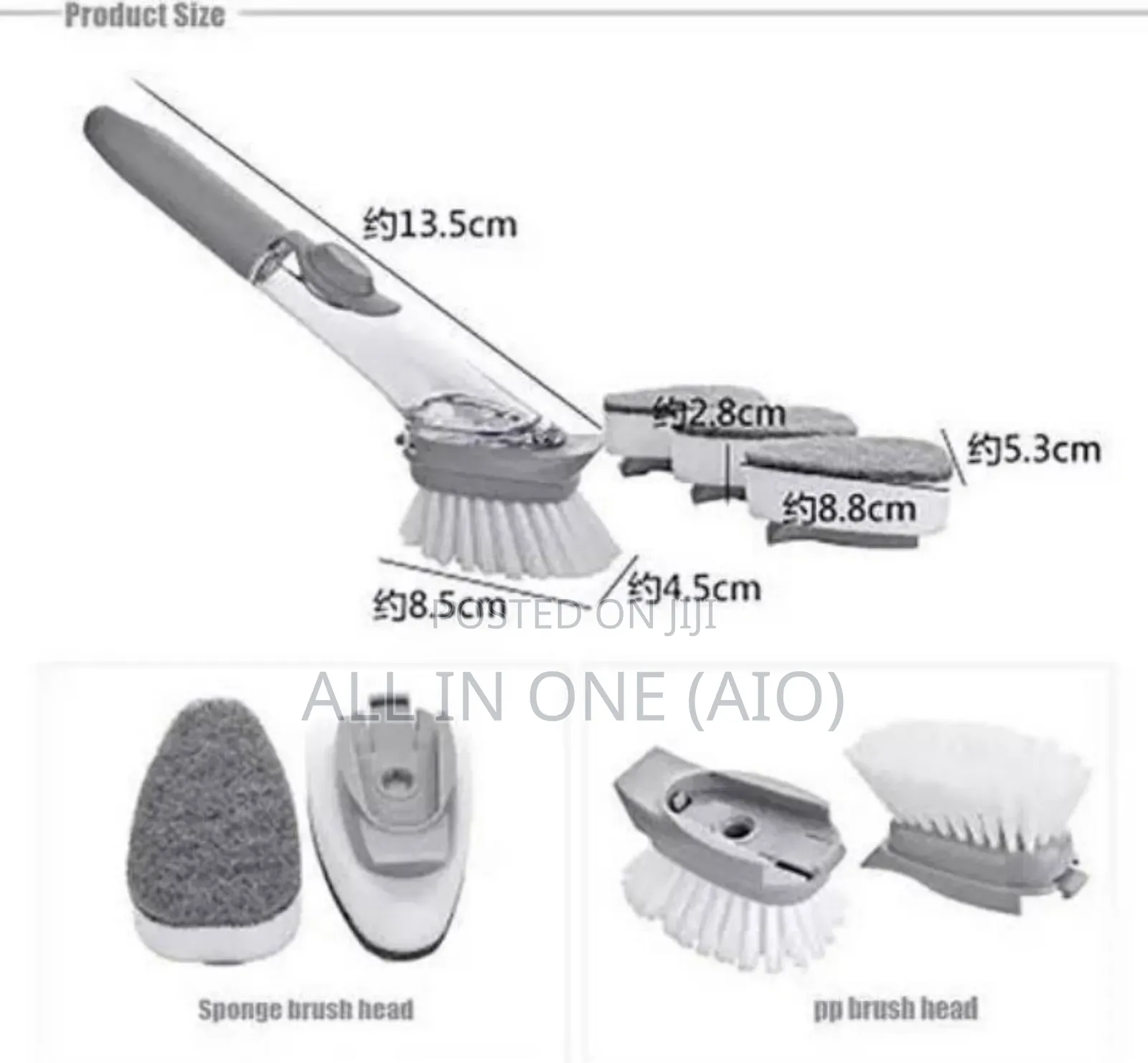  Long Handle Pot Brush 3-in-1
