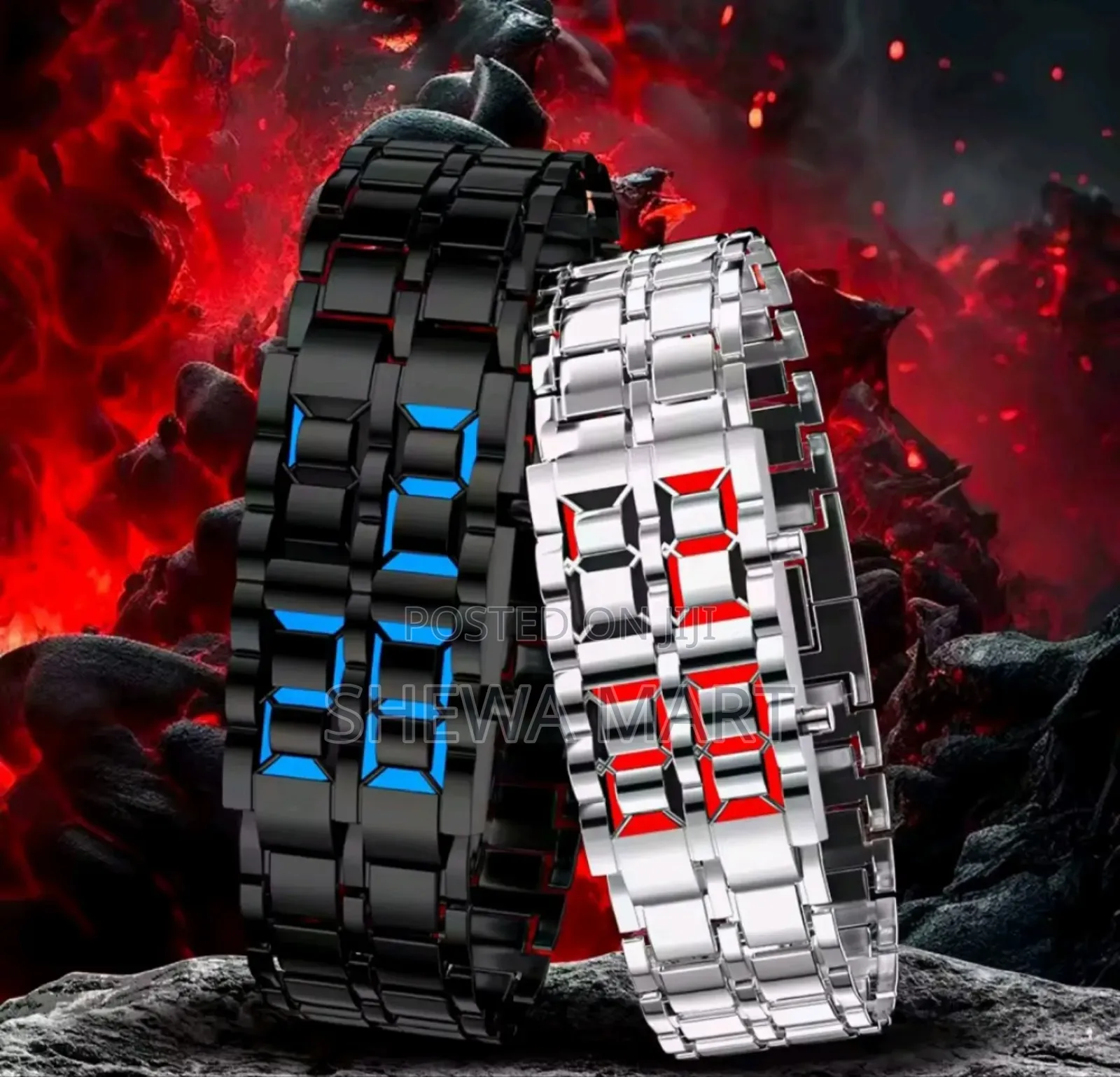 Durable Digital Watch Stylish Men's Digital Watch Large Screen Electo