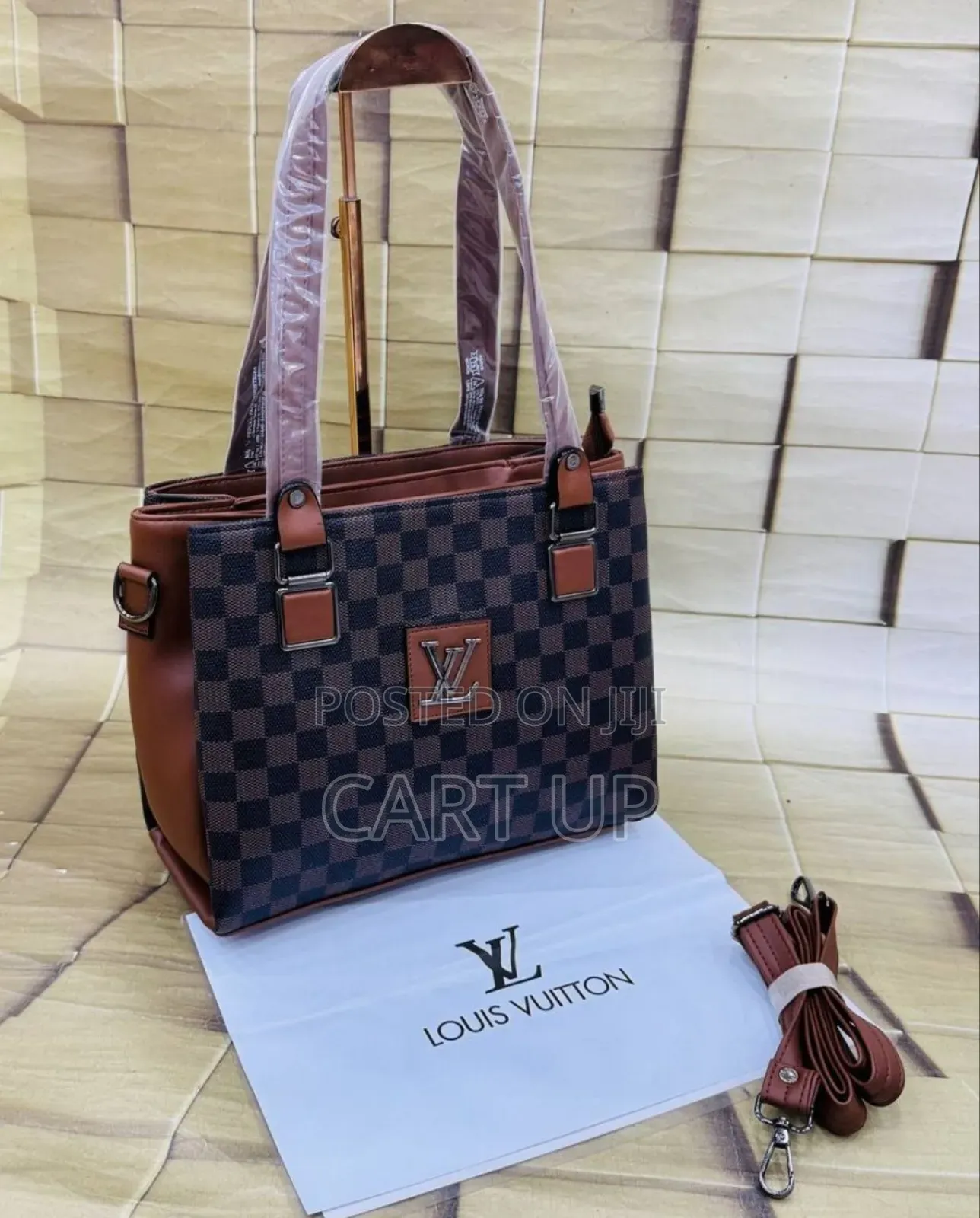 Premium Lv Checkerboard Handbag