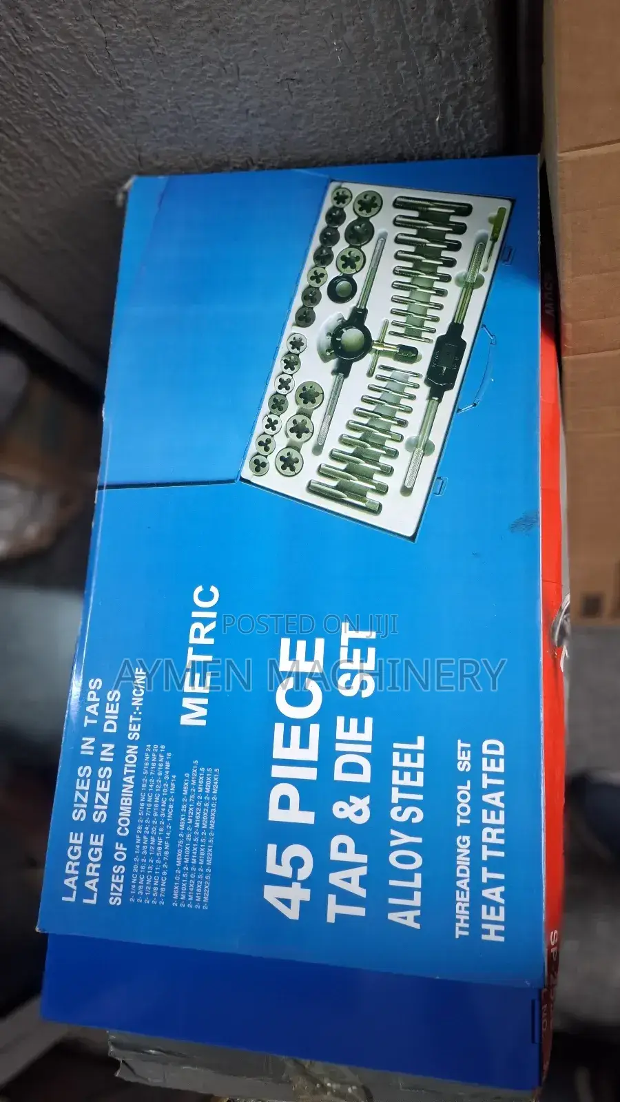 Tap and Die Set 45pcs ጥርስ ማዉጫ