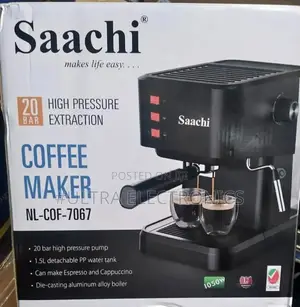 Saachi Espresso Coffee Maker Steam Pressure: 20 Bar