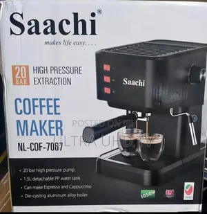 Saachi Espresso Coffee Maker Steam Pressure: 20 Bar