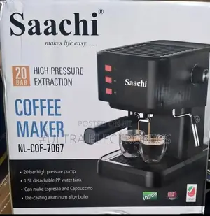 Saachi Espresso Coffee Maker Steam Pressure: 20 Bar