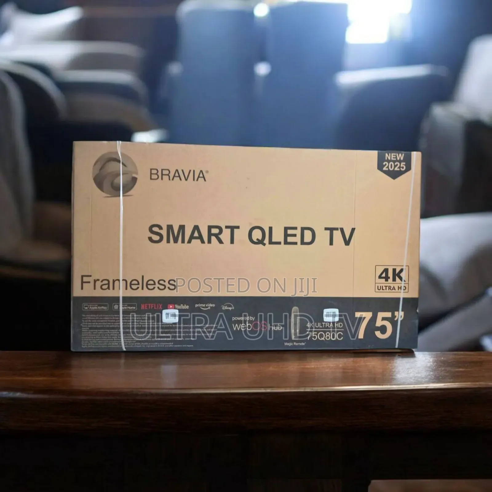 Bravia Qled 75inch Ultra Frame Less Webos Hub Netflix Youtube