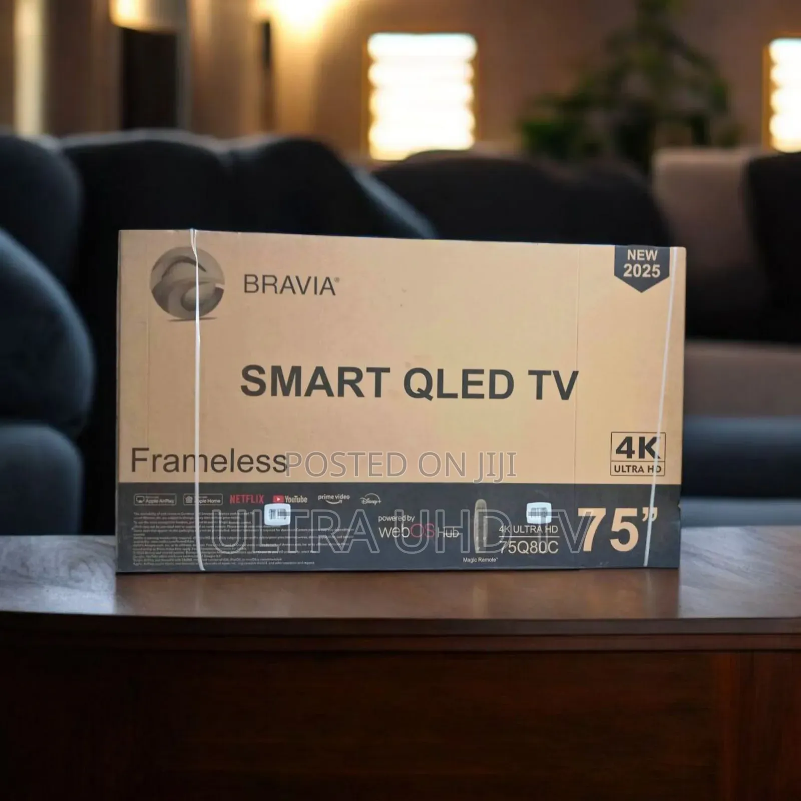 Bravia Qled 75inch Ultra Frame Less Webos Hub Netflix Youtube