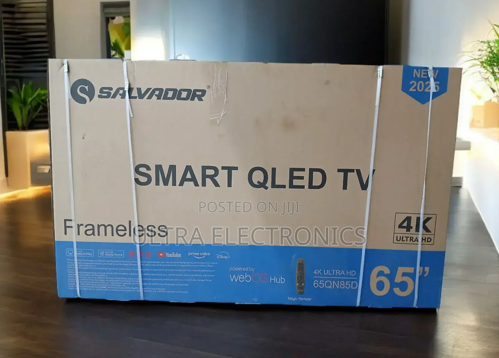Salvador Qled 65inch Ultra Frame Less Webos Netflix Video Disney