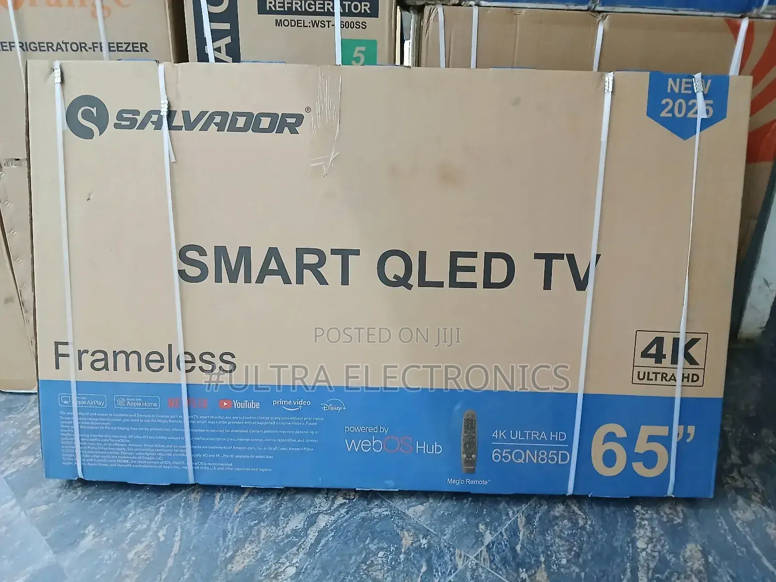 Salvador Qled 65inch Ultra Frame Less Webos Netflix Video Disney