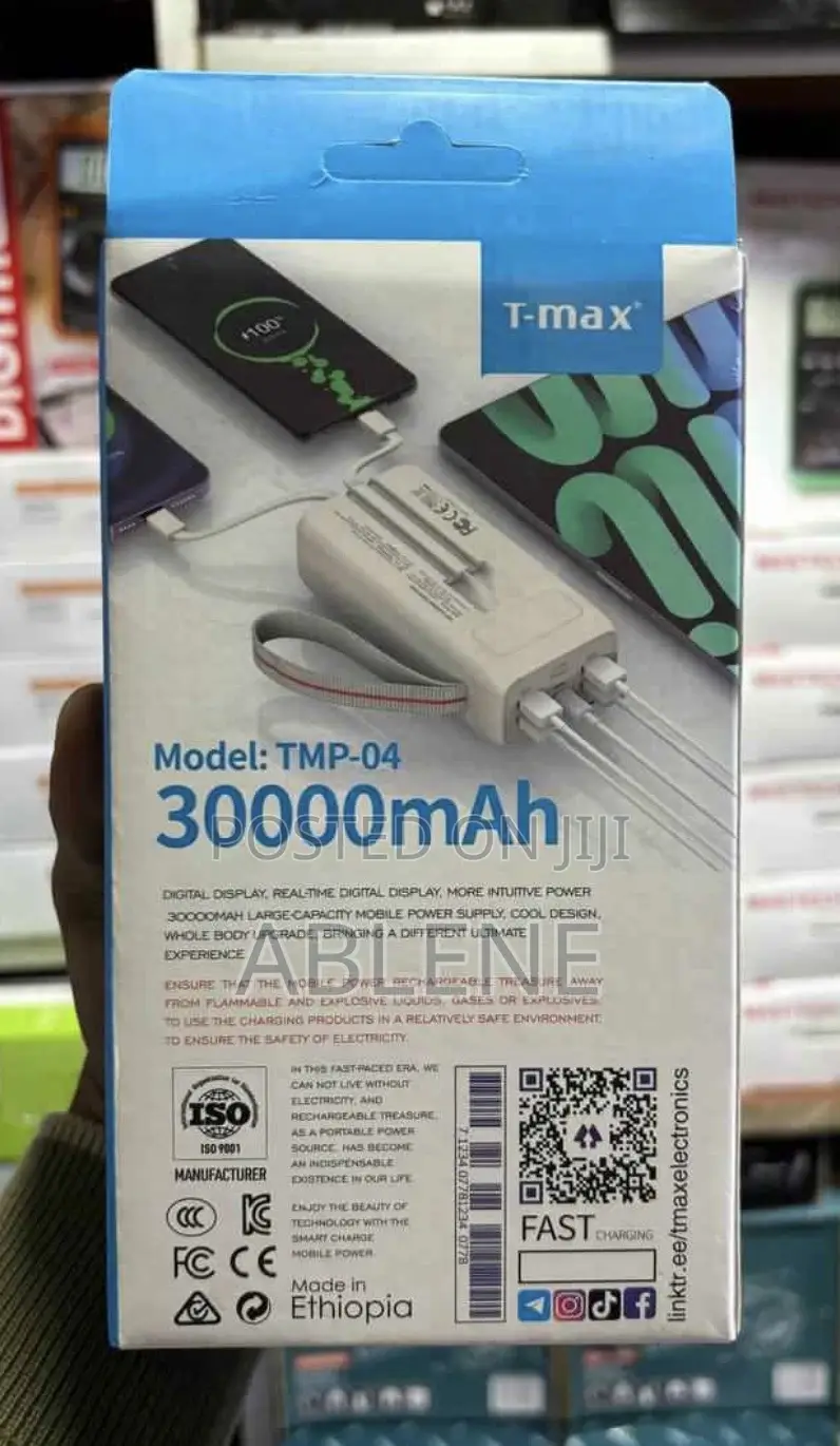 T Max Power Bank 30,000