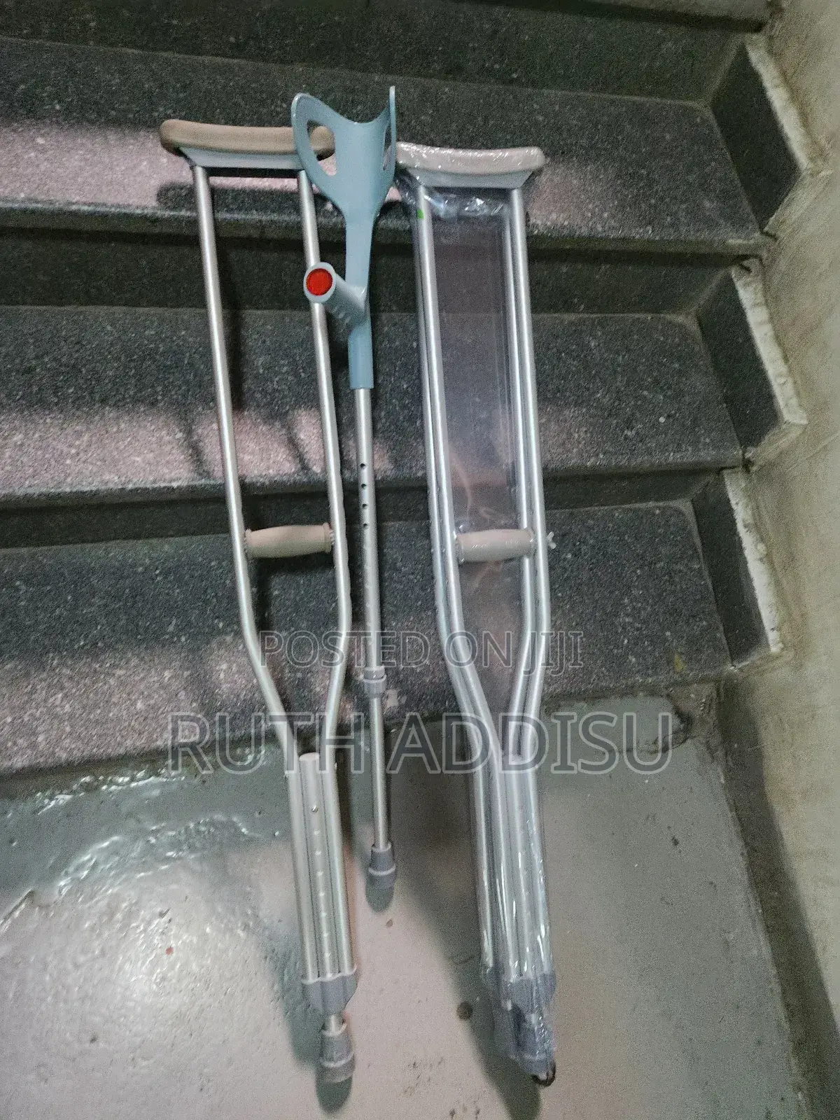 Crutches Medical Brand New Pair Adjustable Crutches朱紅crutches New