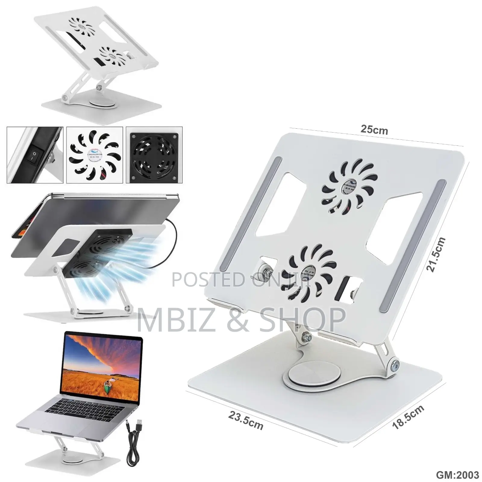 360 Degree Laptop Fan Stand