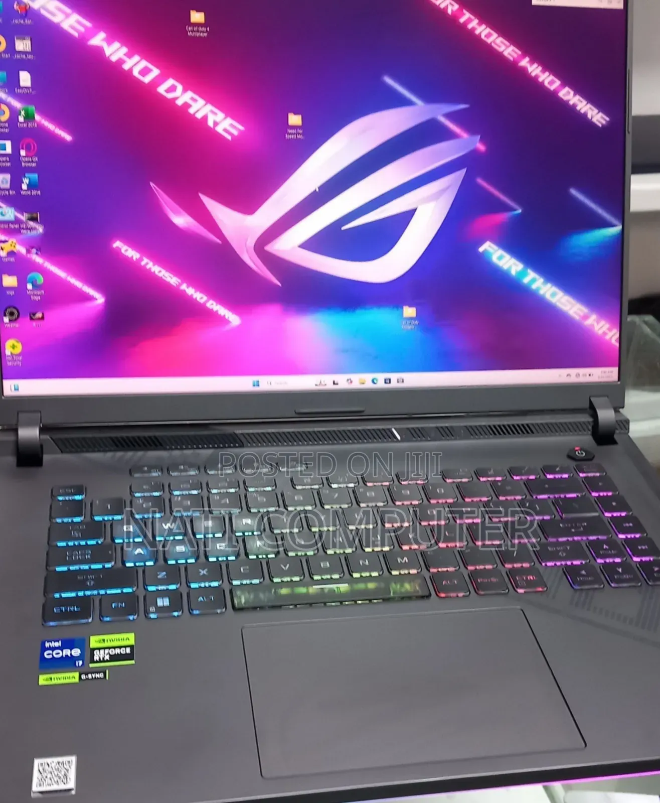 New Laptop Asus ROG Strix G15 16GB Intel Core i7 SSD 1T