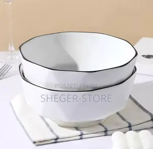 Photo - 6 Pc High Class Kitchen Ceramic Bowls ( ለገንፎ ማቅረቢያ, ለአይነት ምግቦች ማቅረቢያ )
