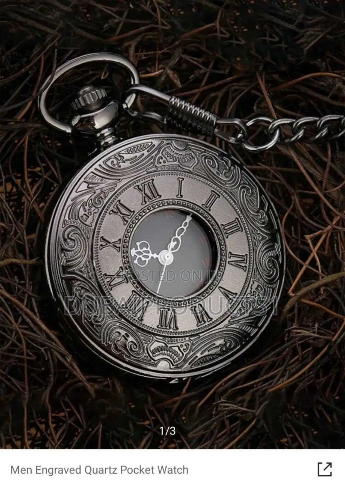 I Love You Engraved Quartz Pocket Watch, the Best Gift
