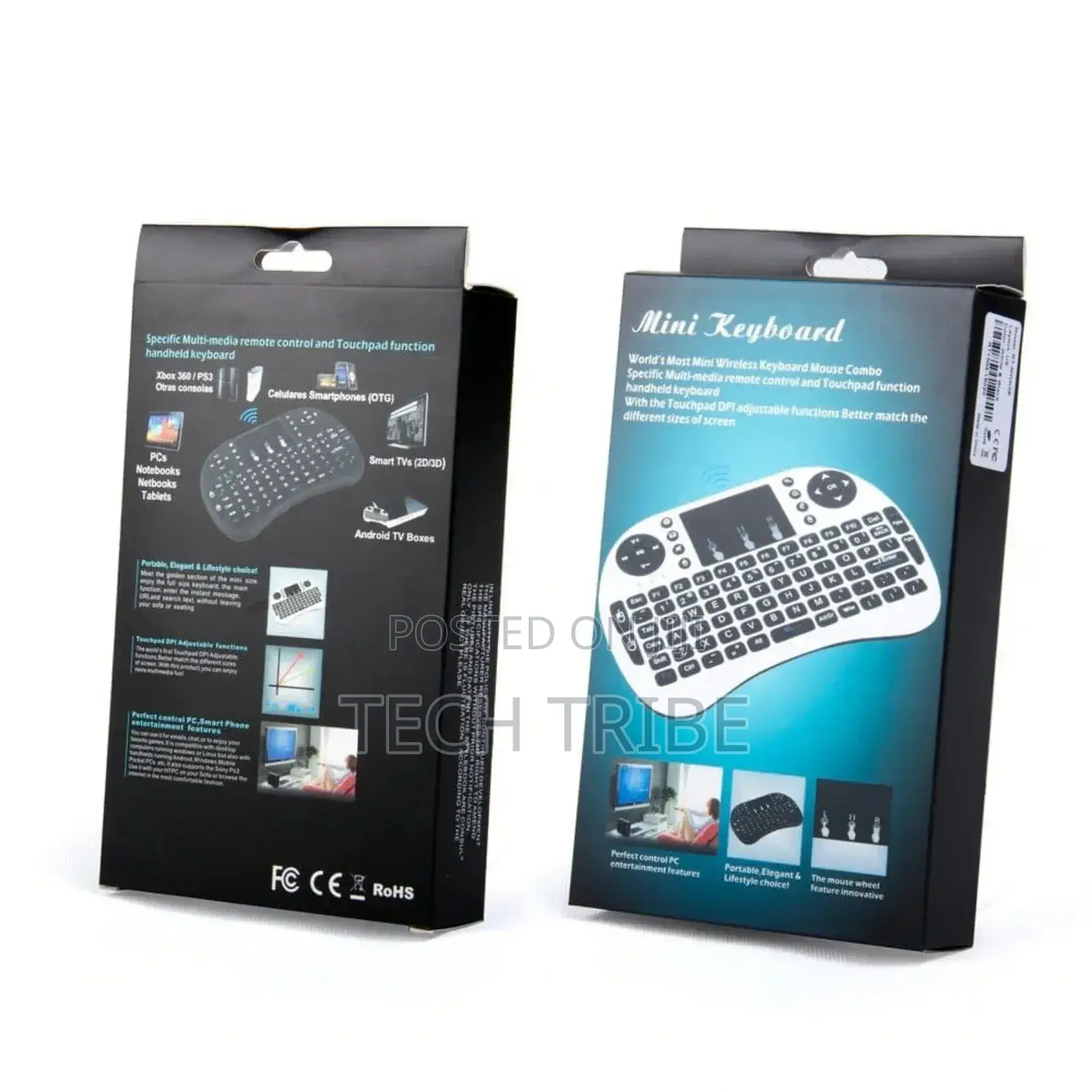 Mini Wireless Keyboard With a Touch Pad Lightweight Handheld Design