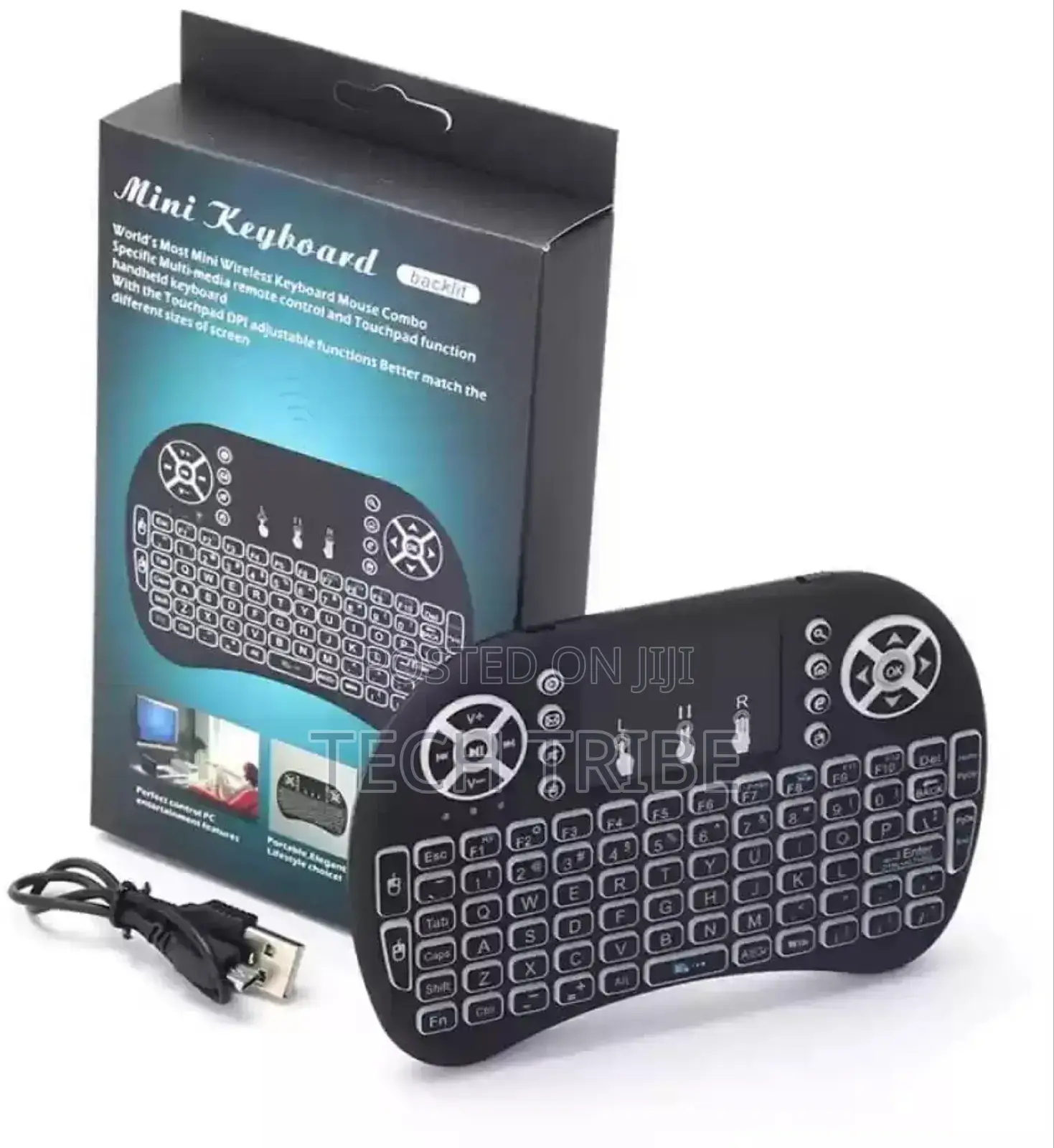 Mini Wireless Keyboard With a Touch Pad Lightweight Handheld Design