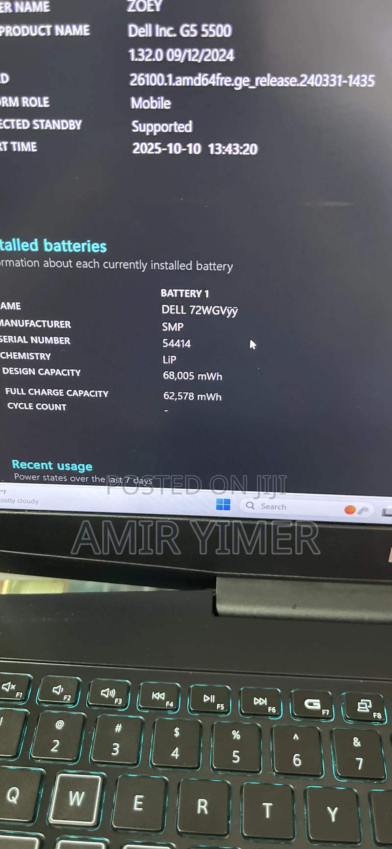 Laptop Dell G5 16GB Intel Core I7 SSD 512GB