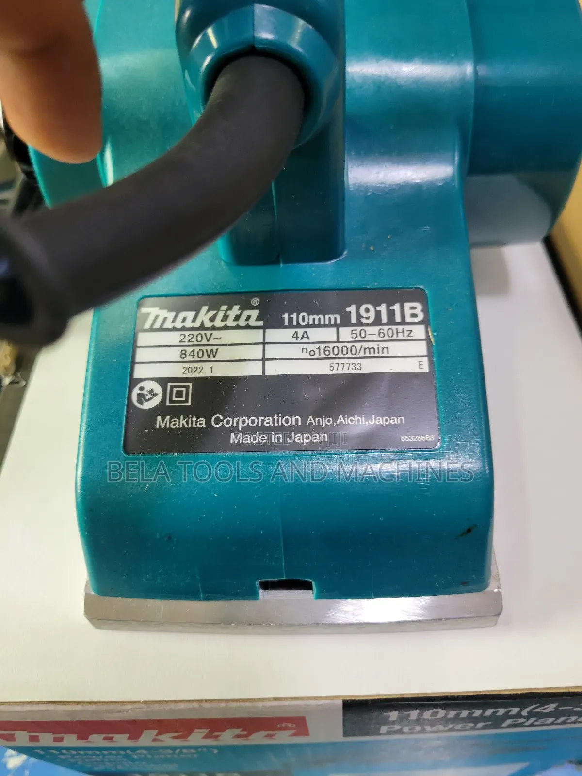 Original Makita Electrical Hand Planer Makita 1911b 840w