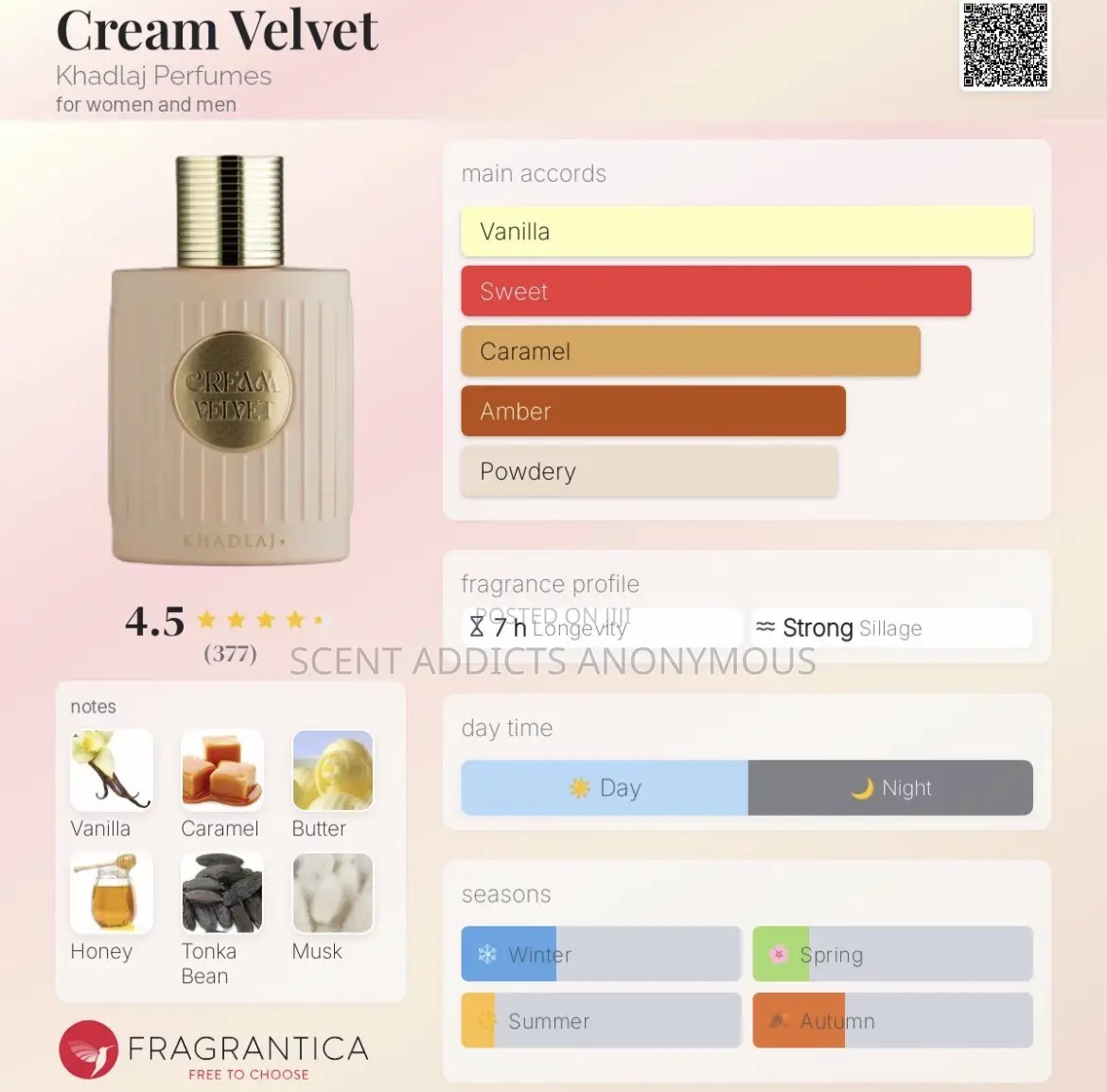 Khadlaj Cream Velvet Extrait De Parfum