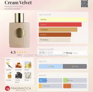 Khadlaj Cream Velvet Extrait De Parfum