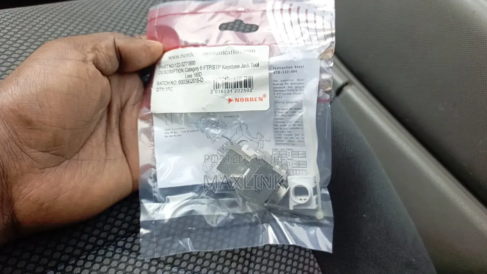 Cat 6 Rj 45 Ftp/Stp Keystone Jack Tool Less 180degree