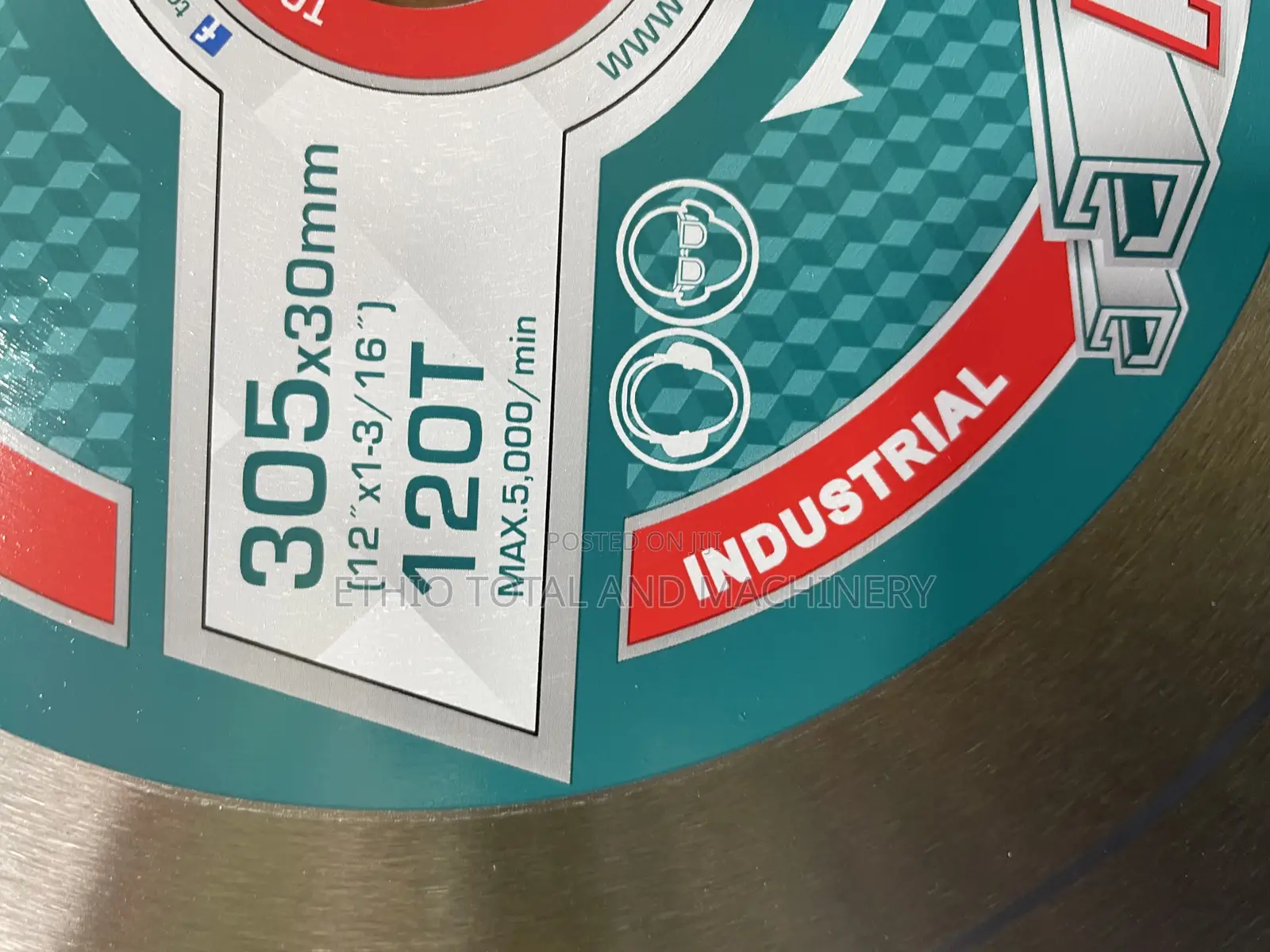 Total Aluminium Cutting Disk 305 Mm 120 Teeth