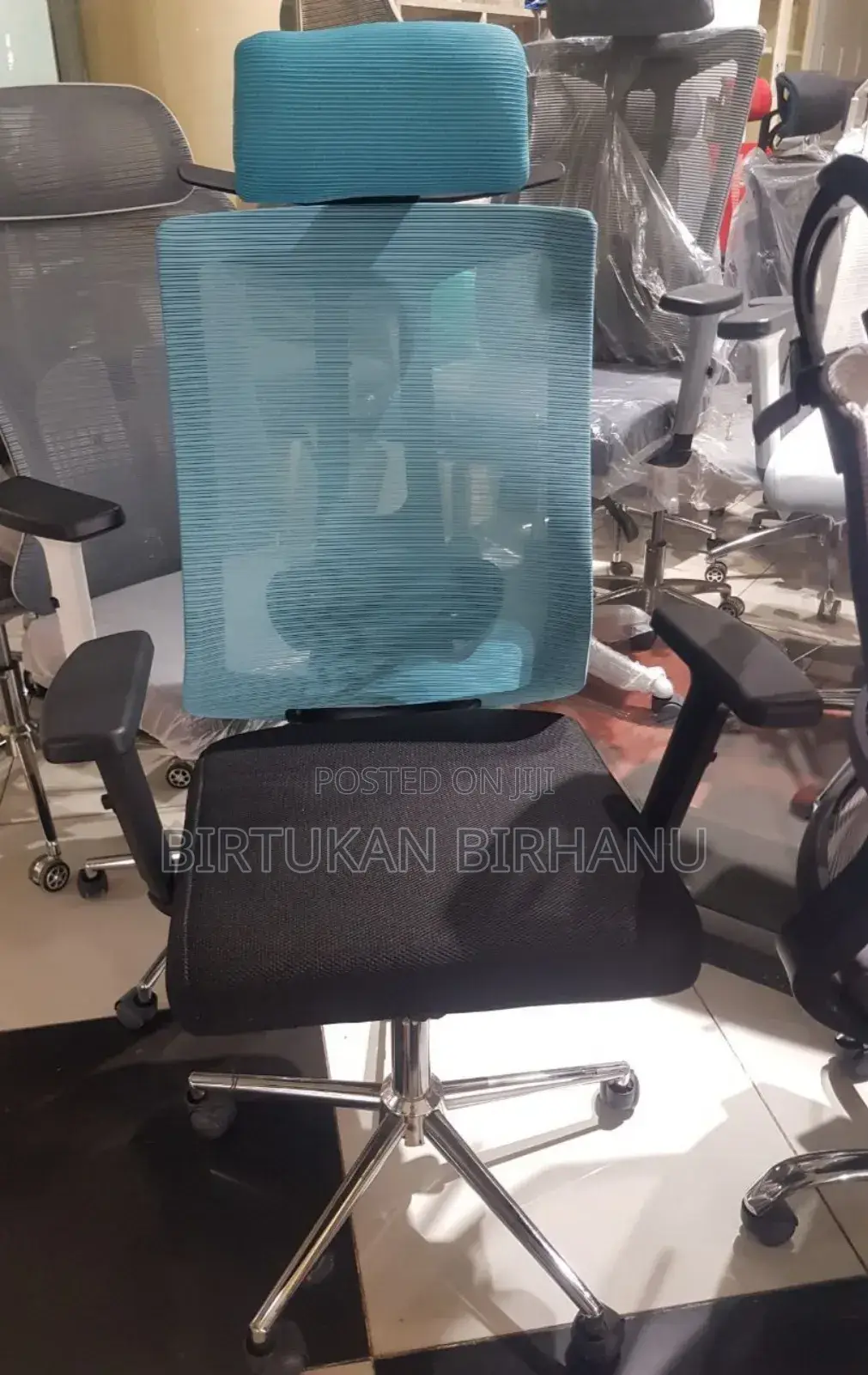 High Back Chair(Blue Color)