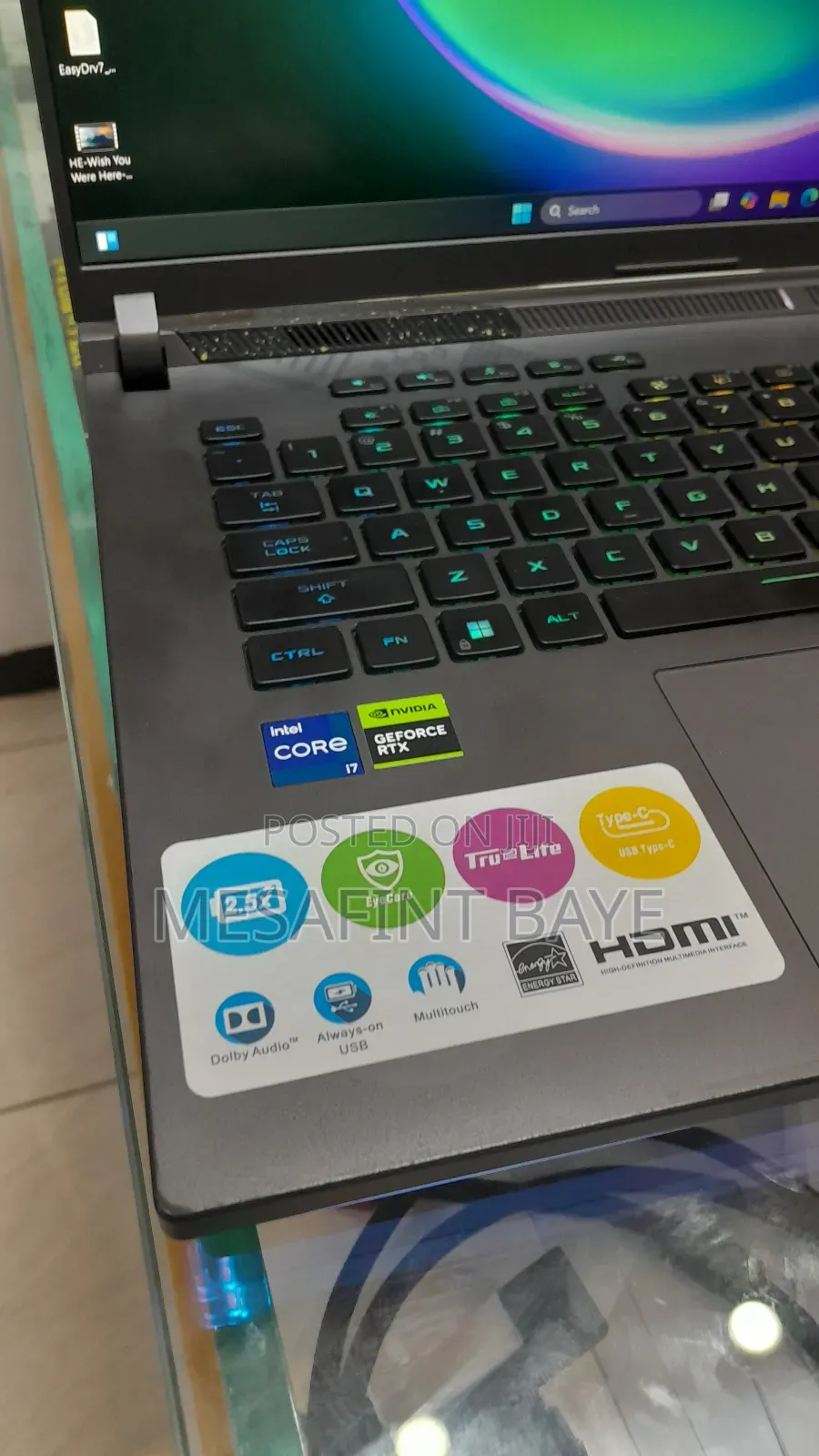 New Laptop Asus ROG Strix G15 16GB Intel Core I7 SSD 1T