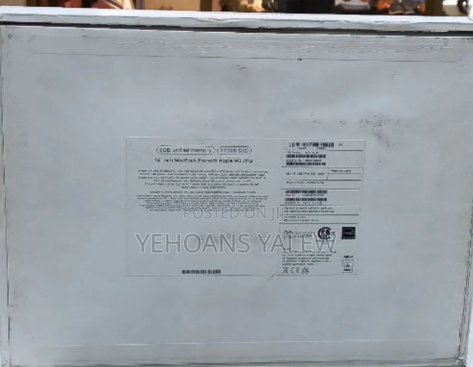 New Laptop Apple MacBook Pro 2023 M3 14-Inch 8GB Apple M3 SSD 512GB