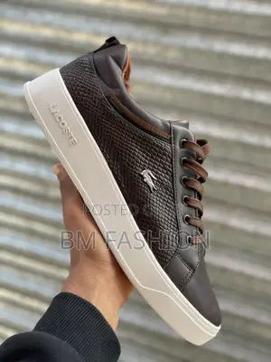 Photo - Lacoste Flat Quality Brown Shoes Size 40-45