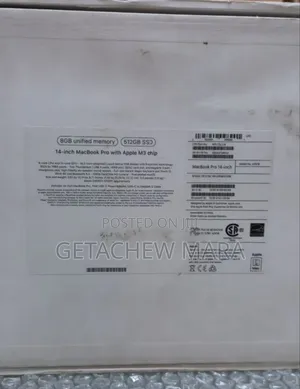 New Laptop Apple MacBook Pro M1 8GB Intel Core M3 SSD 512GB