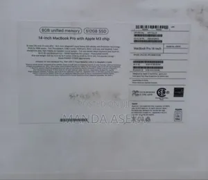 New Laptop Apple MacBook Pro 8GB Apple M3 SSD 512GB